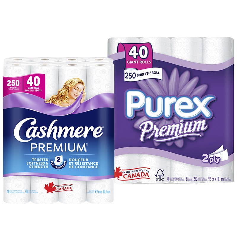 Purex Premium or Cashmere Premium 2-ply bathroom tissue