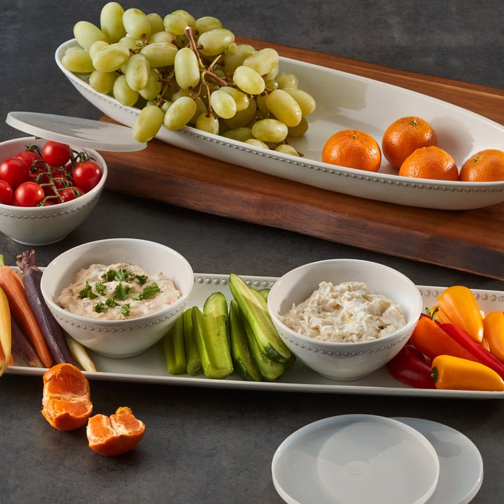 Pandex 5-piece Beaded Melamine Serveware Set | Costco