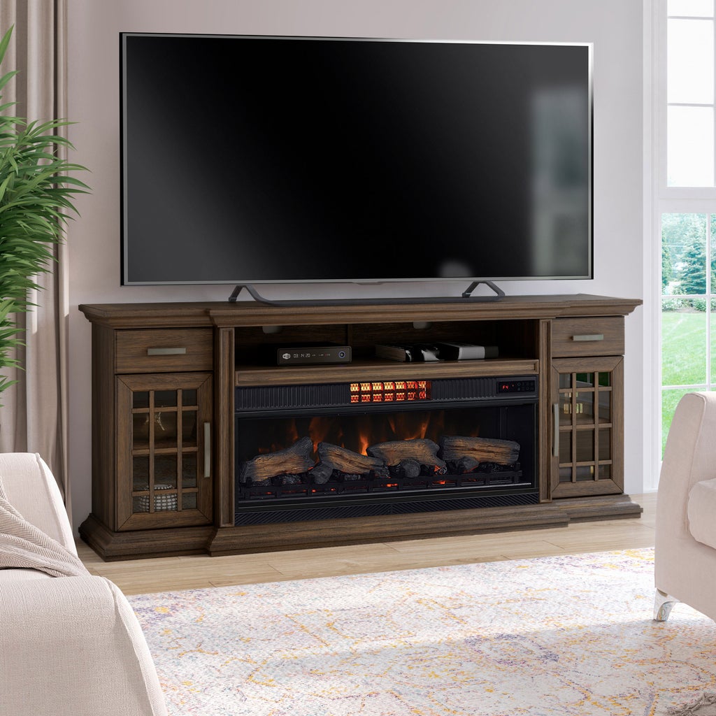 Tresanti Everett TV Console with ClassicFlame CoolGlow 2-in-1
