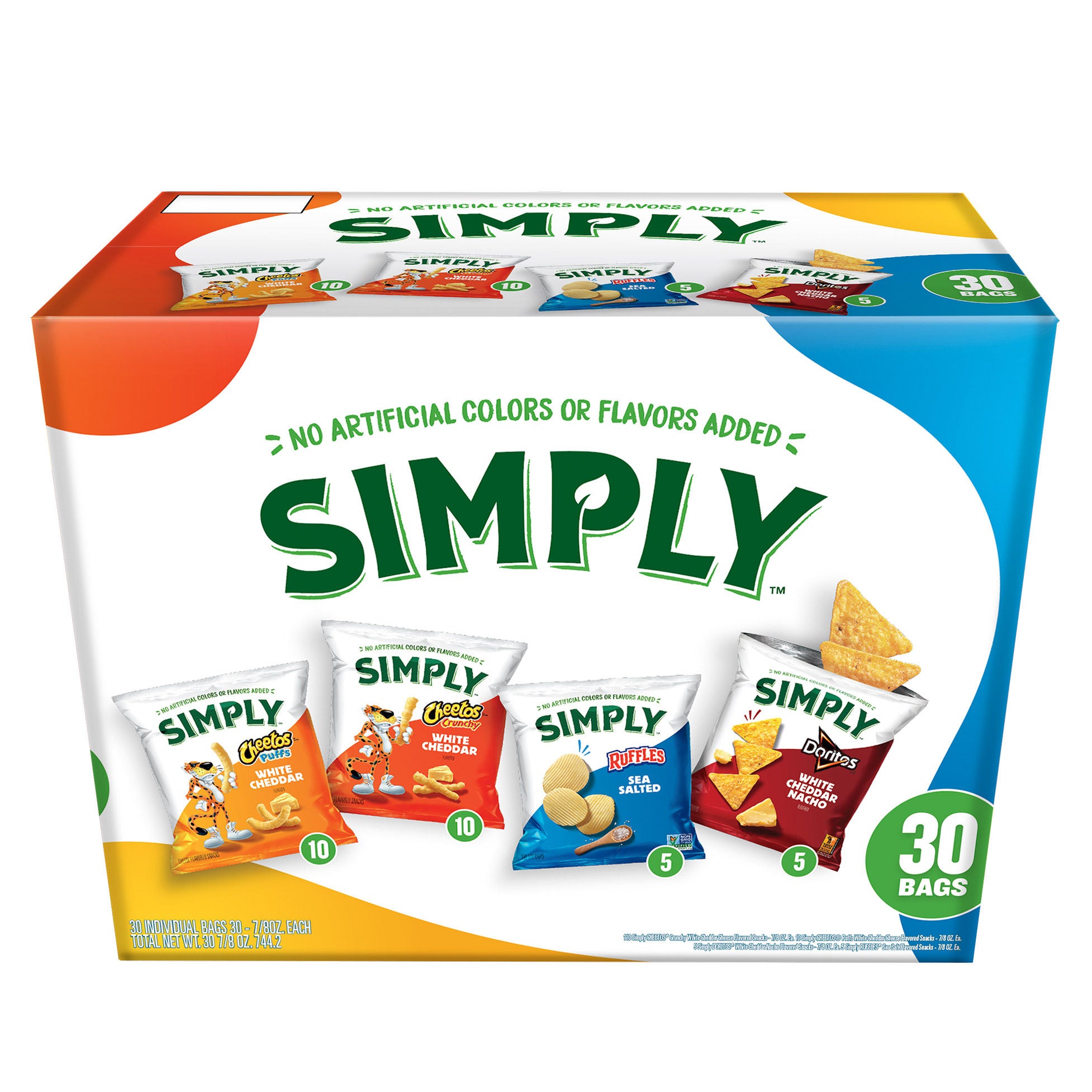 Frito Lay Simply Variety Pack, 30-count