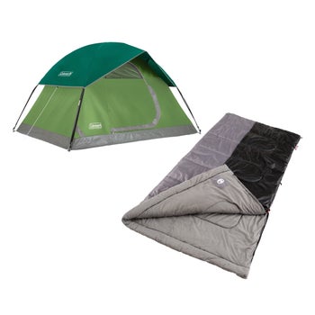 コールマン HOLIDAY TENT② Coleman Sundome 2 Person Tent + Biscayne Big and Tall Sleeping Bag