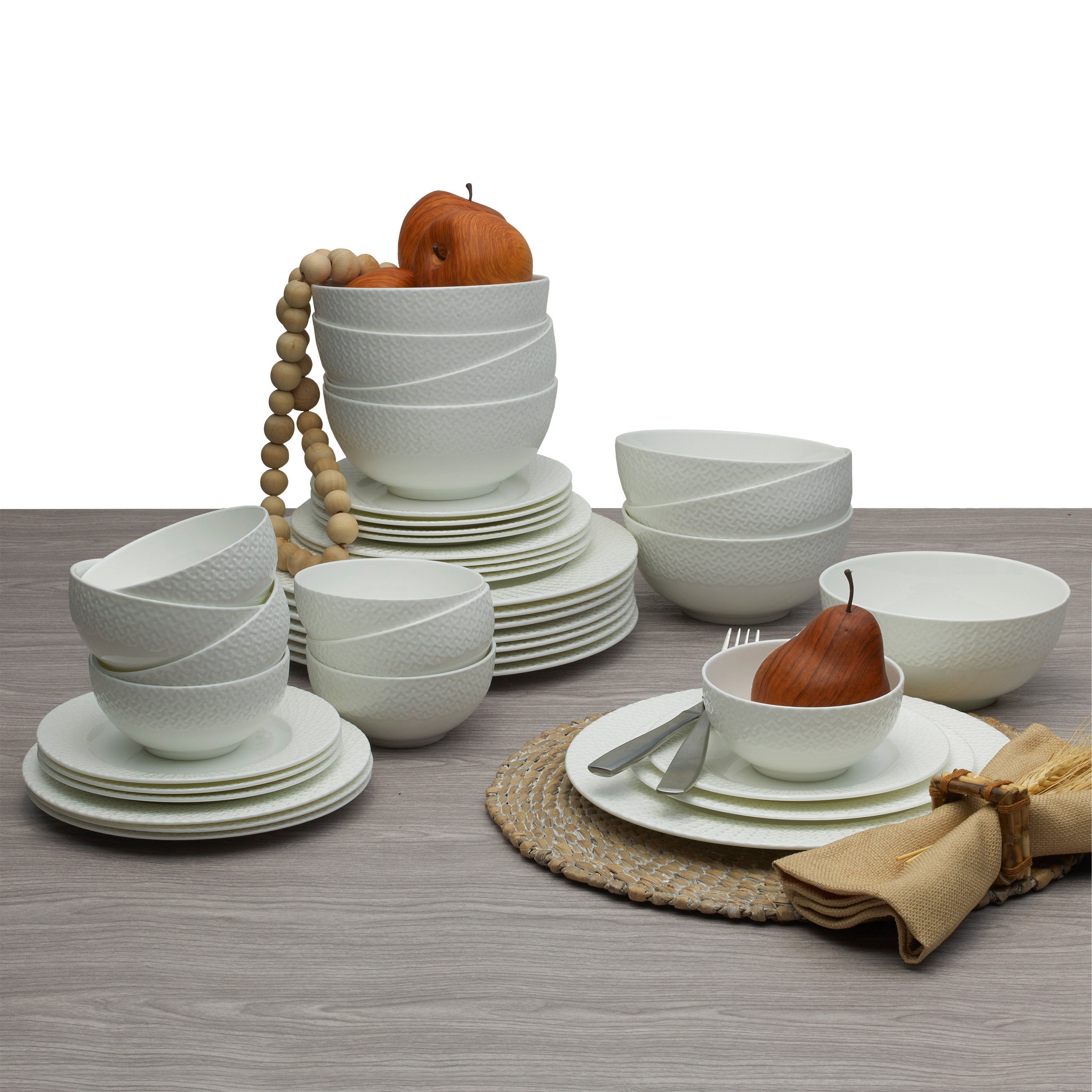 MIKASA BONE CHINA CAR08 食器セット 食器No.27 Mikasa Lattice 40-piece Bone China Dinnerware Set | Costco
