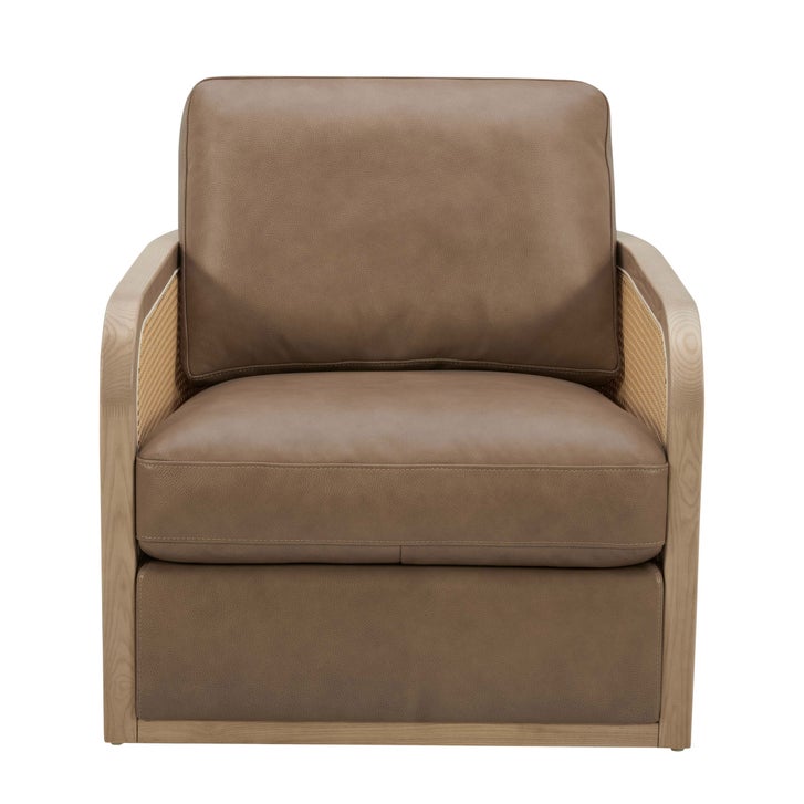 Harley Leather Swivel Accent Chair | Costco