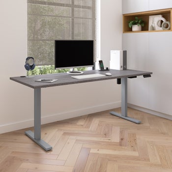 Upstand Plus 72” Height Adjustable Desk with Charging Station $399.99 (without Monitor Arms) $499.99:( With monitor Arms) Gray, Brown or White Free Shipping Costco.com