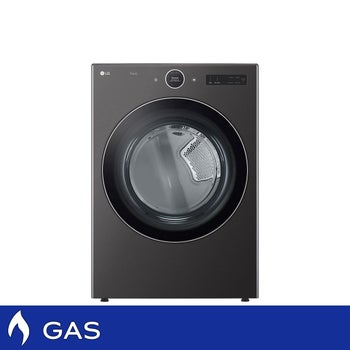 LG 7.4 cu. ft. Ultra Large Capacity Smart Front Load GAS Dryer with Built-In Intelligence and TurboSteam