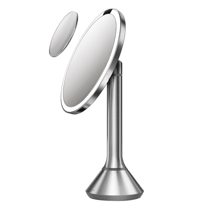simplehuman 8” Round LED Sensor Mirror with 5x and 10x simplehuman 8” Round LED Sensor Mirror with 5x and 10x