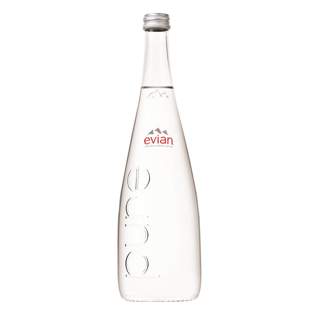 Evian natural spring water