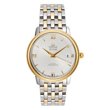 Omega De Ville Prestige Two Tone Automatic Men's Watch, 36.8mm