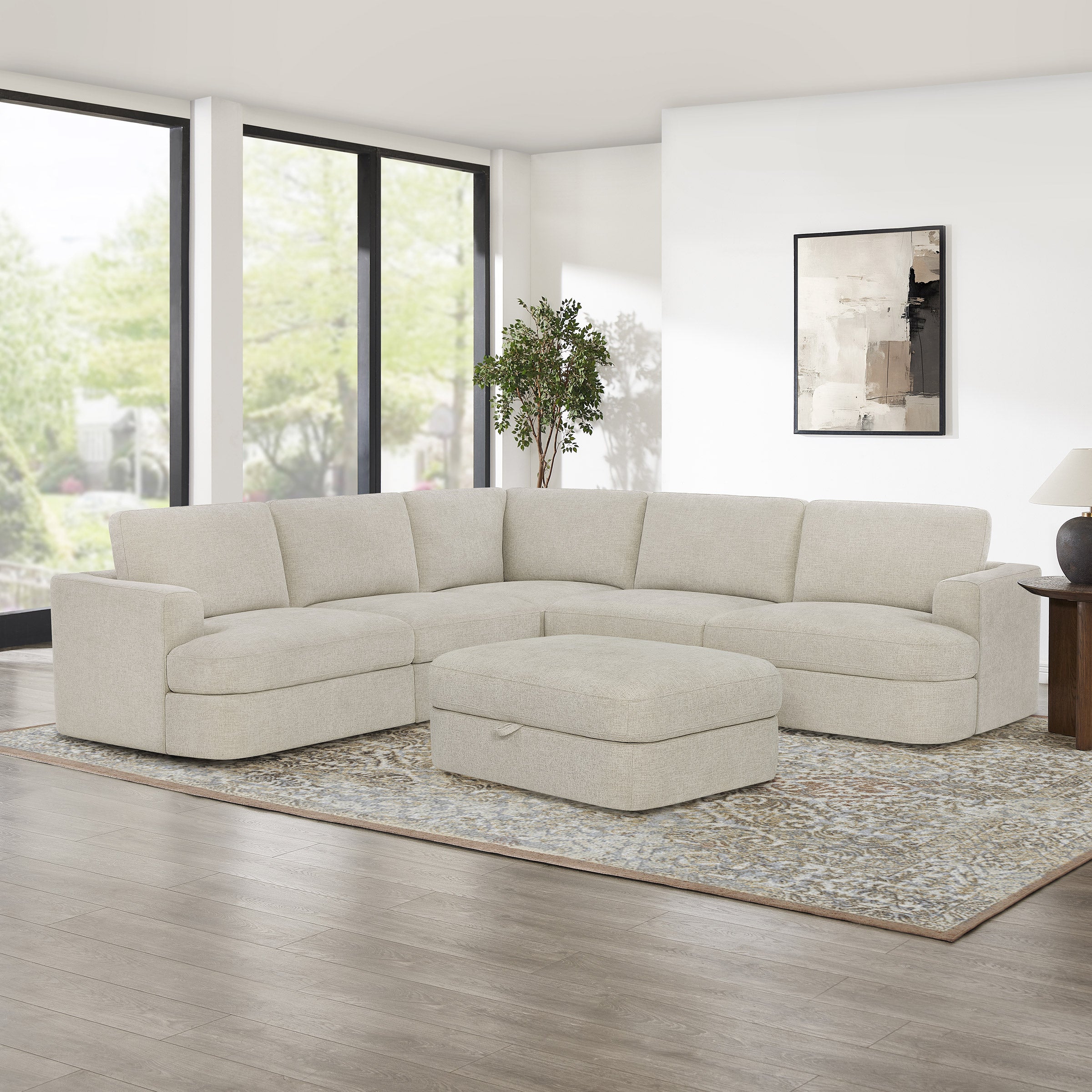 Thomasville Tisdale Modular Sectional 6-piece Dark Gray with