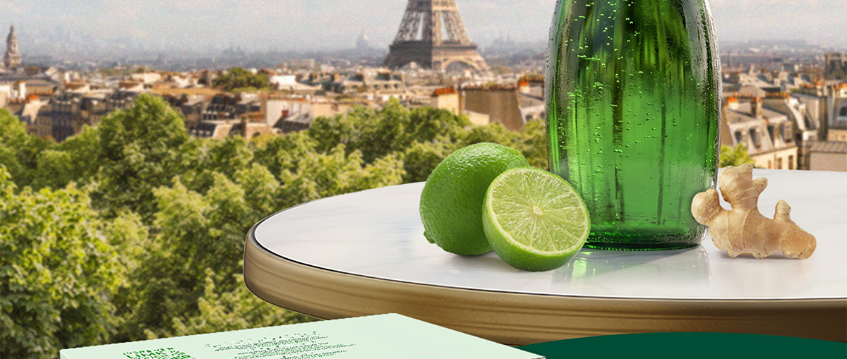 NEW Maison Perrier Sparkling Water, Lime and Ginger, 11.15 fl oz, 24 ct