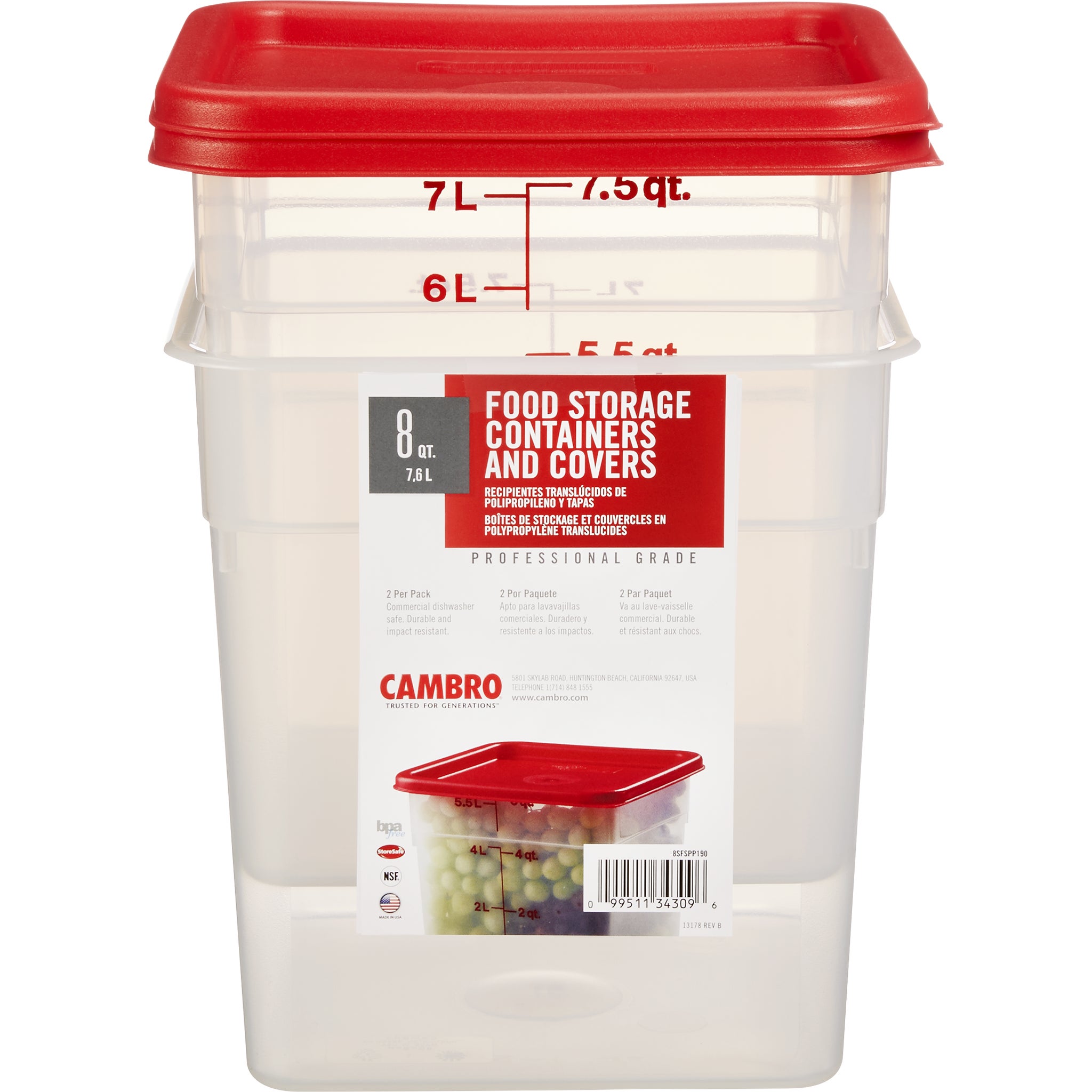 Cambro Food Storage Containers