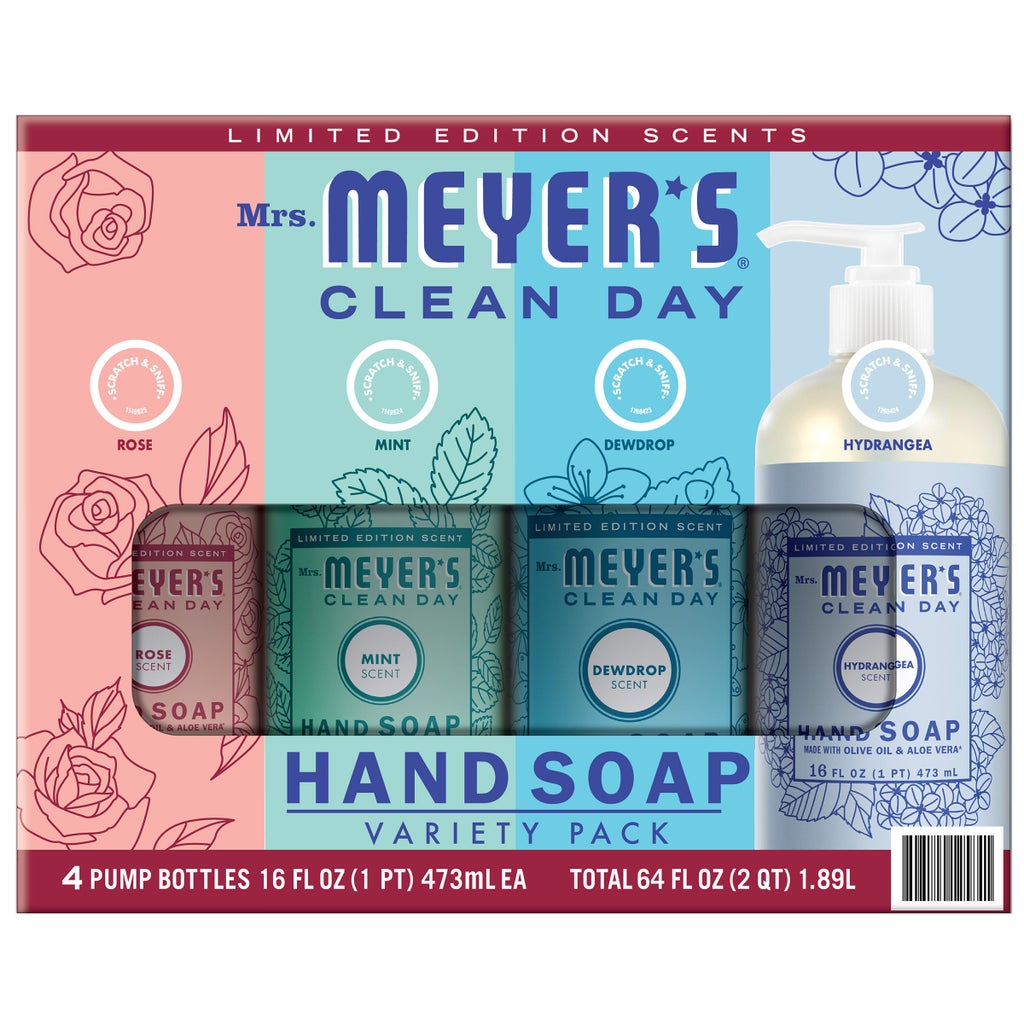 Mrs. Meyer's Hand Soap Clean Day Assortment, 16 fl oz, 4-pack | Costco