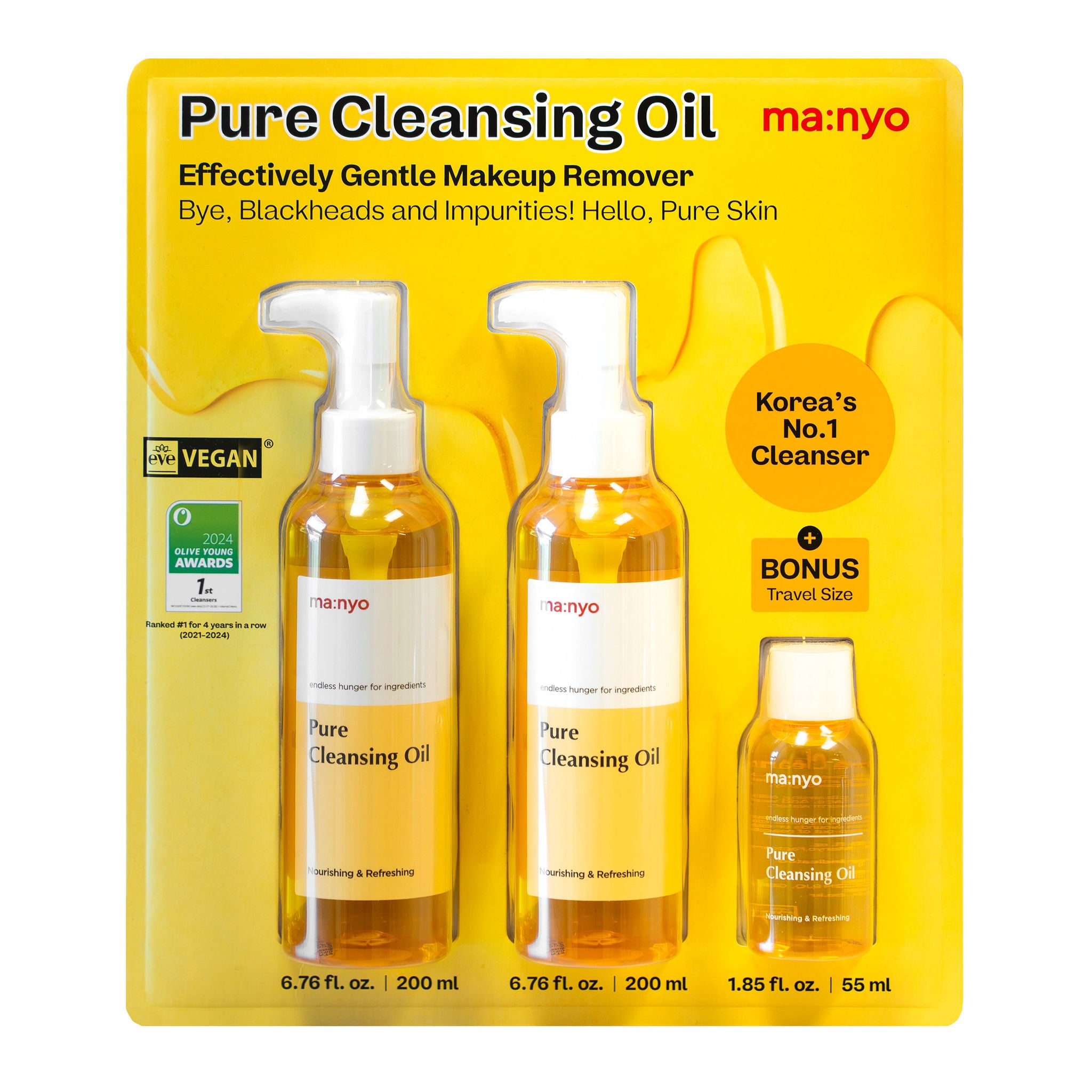 MA:NYO PURE CLEANSING OIL 2/6.7 FL OZ +1.8 FL OZ
