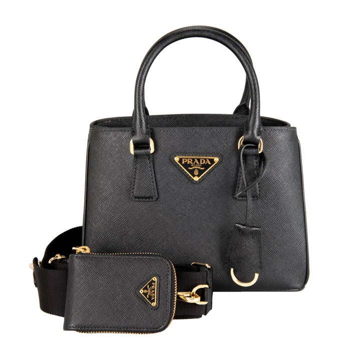 PRADA バッグ Prada Galleria Saffiano Leather Mini Bag Nero, Black | Costco