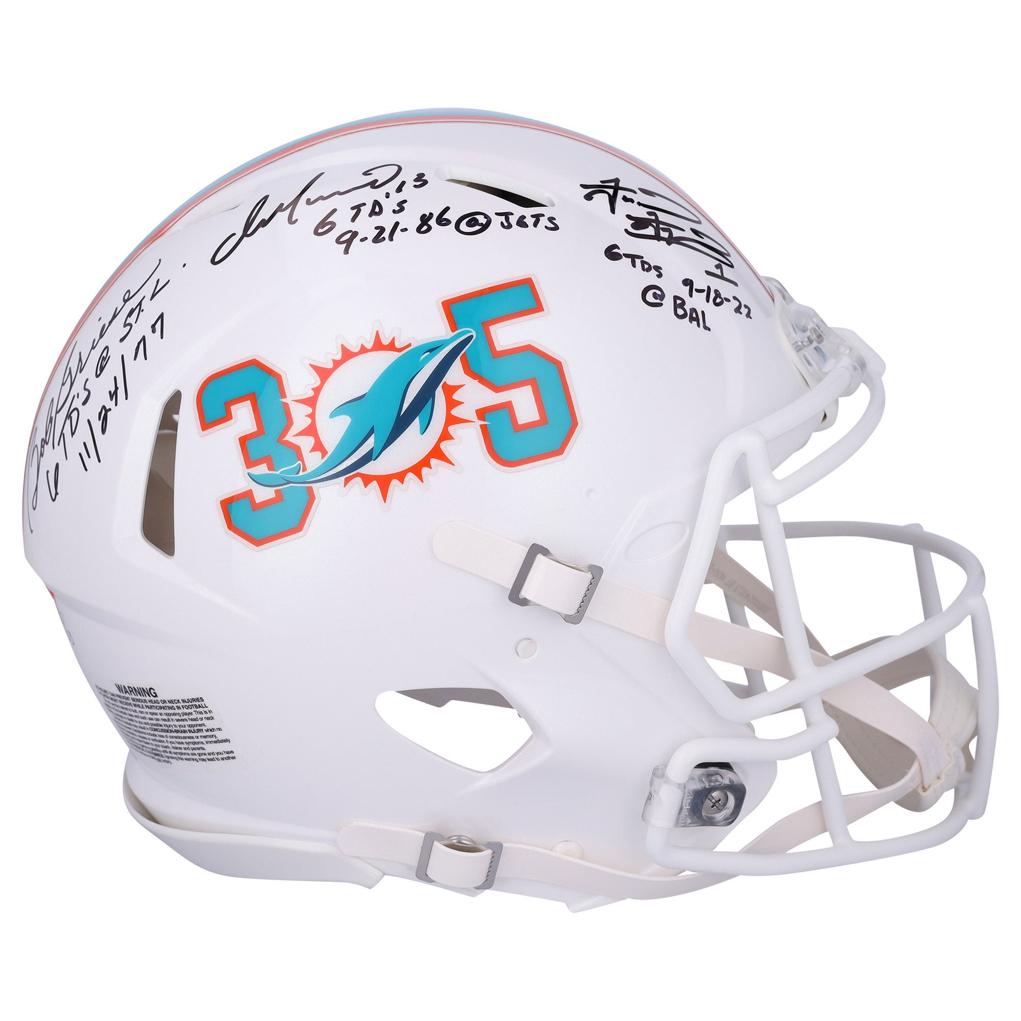 Dan Marino, Bob Griese and Tua Tagovailoa Miami Dolphins