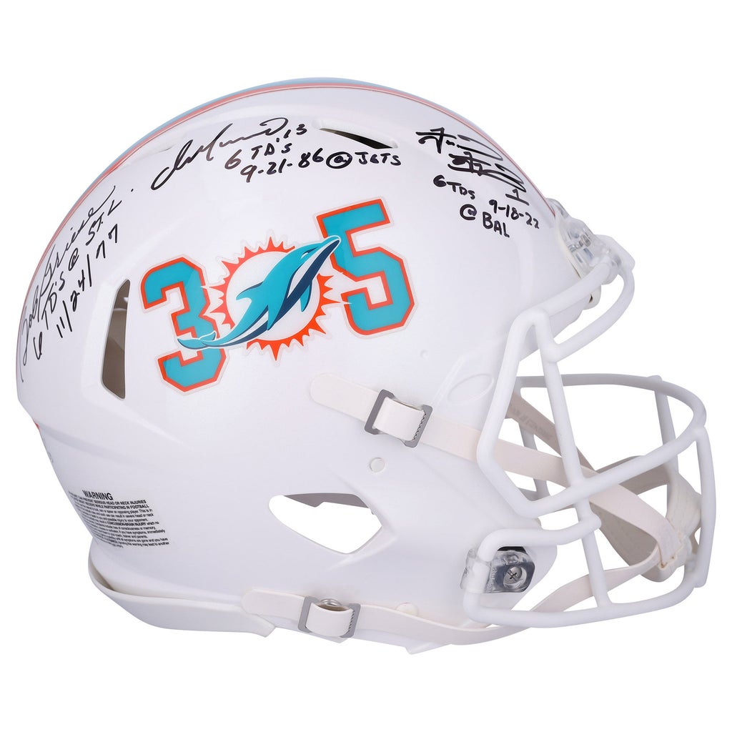 Dan Marino, Bob Griese and Tua Tagovailoa Miami Dolphins