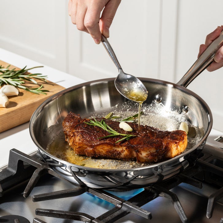 T-fal Pro Tri-Ply Stainless Steel 3-piece Frypan Set | Costco