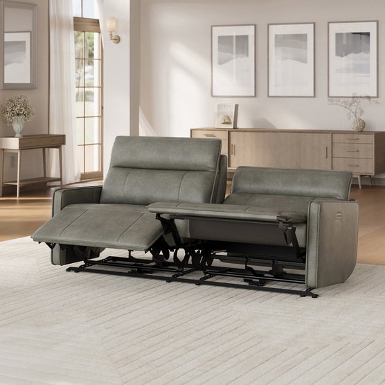 Henredon Keira Leather Zero-gravity Reclining Sofa | Costco