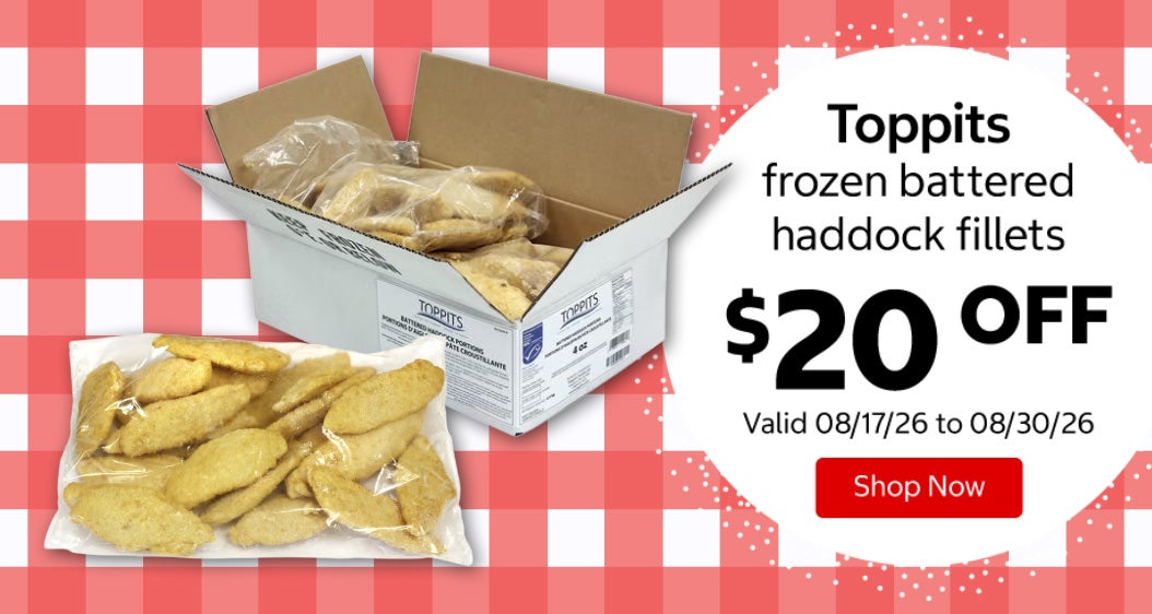 Toppits frozen battered haddock fillets $20 OFF Valid 08/17/26 to 08/30/26 Shop Now 