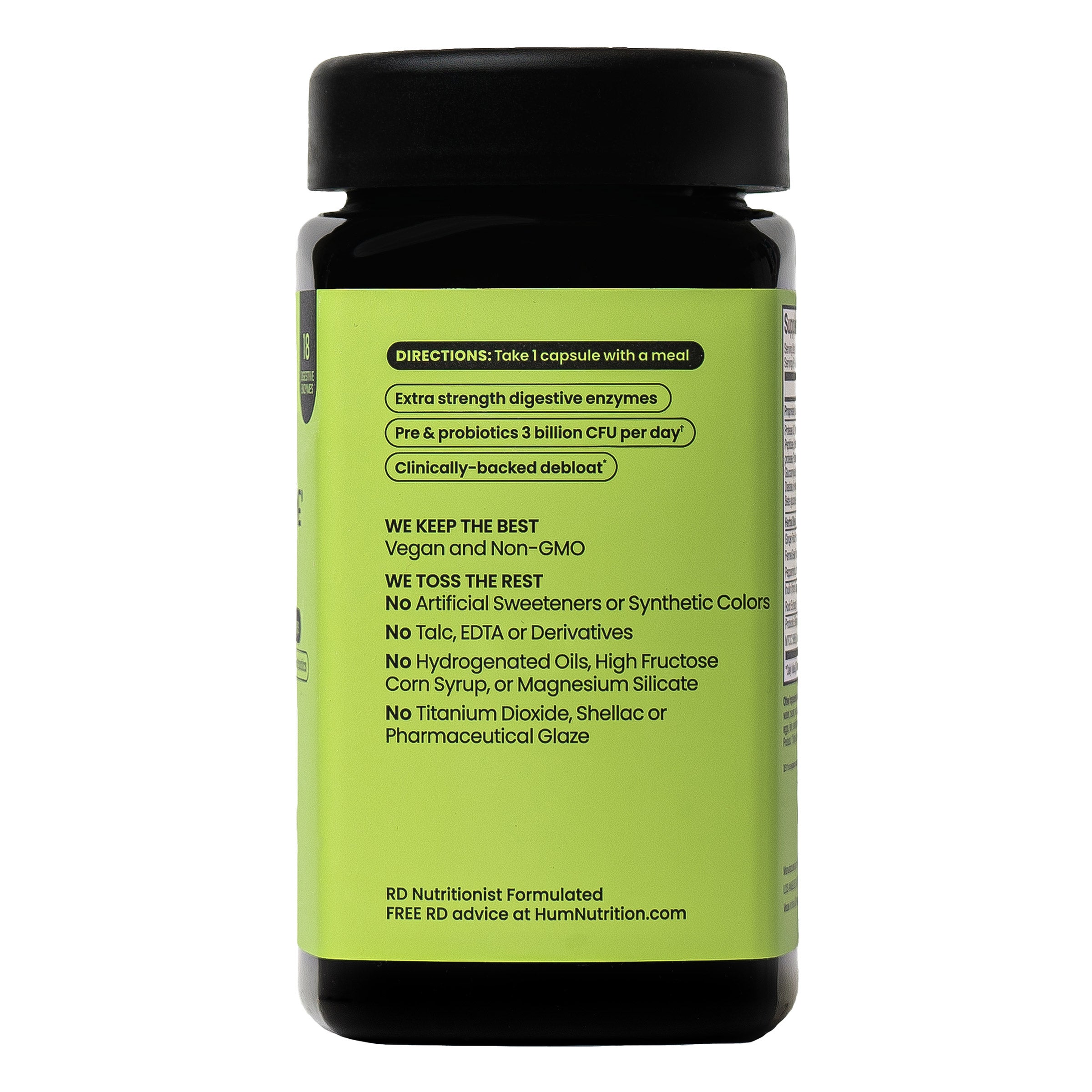 HUM Flatter Me Max, Digestive Enzymes, 90 Capsules
