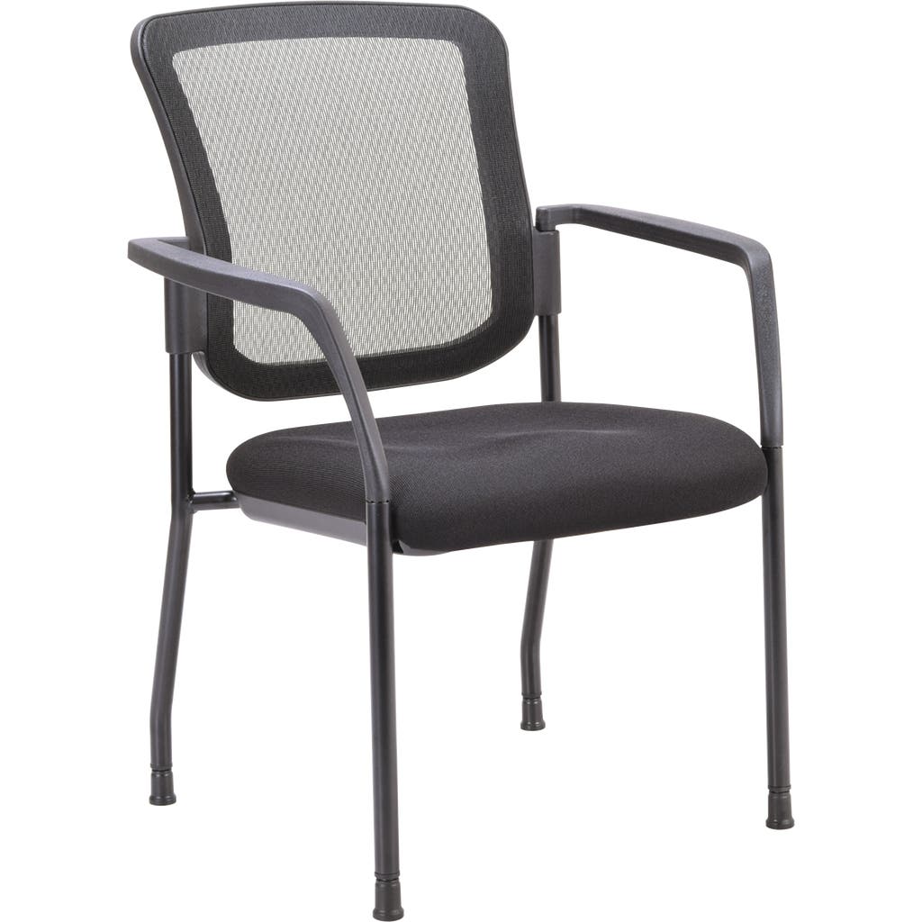 Alera Mesh Guest Mobile Stacking Chair, Black | Costco