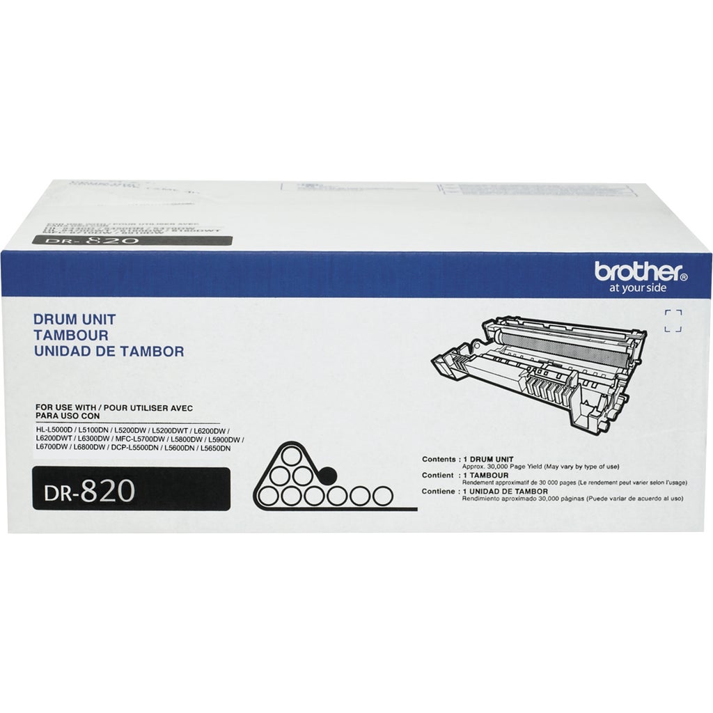 Brother DR820 Drum Unit, Black | Costco