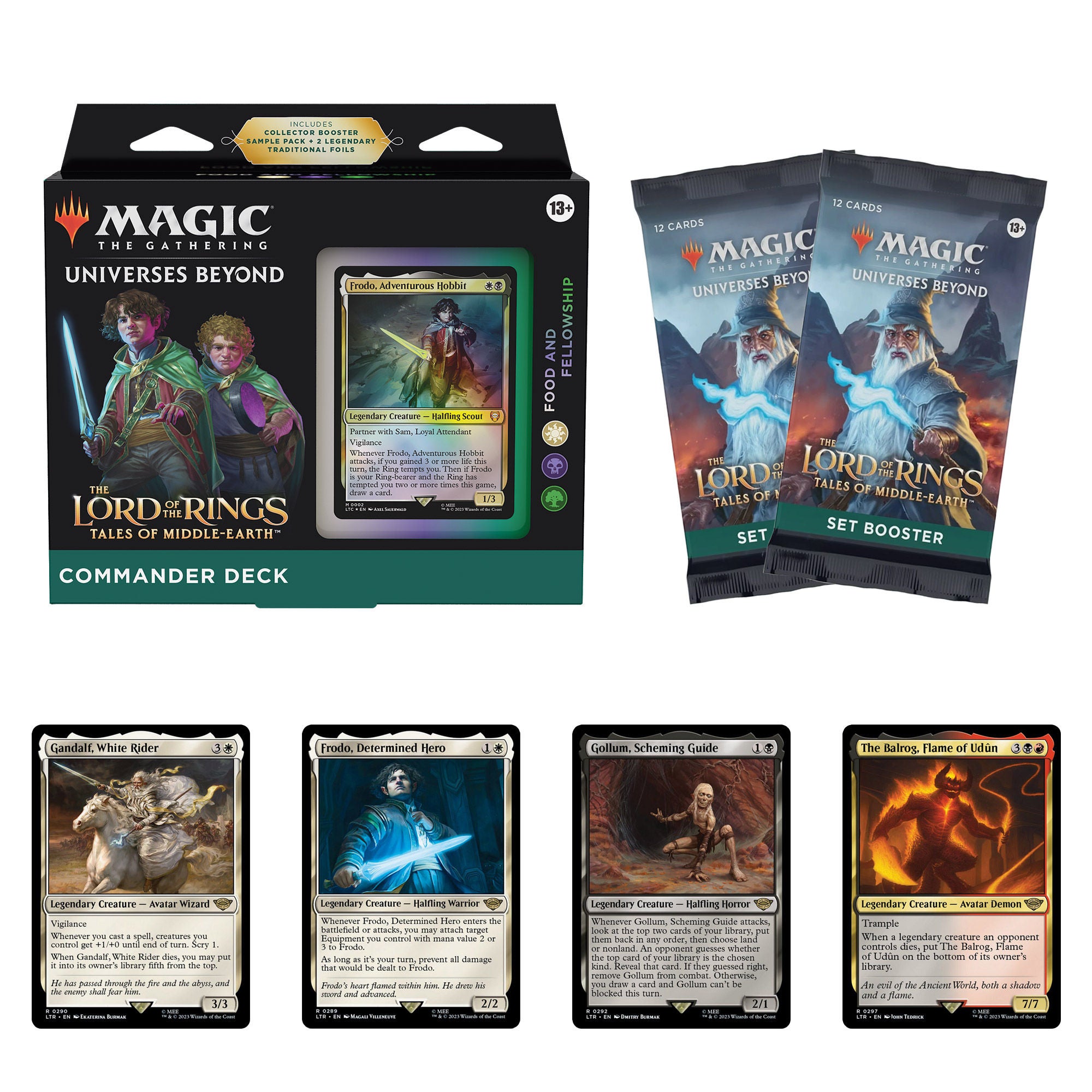 MtG アングルード(コンプリートセット)英語 Magic: The Gathering The Lord of the Rings Commander Bundle – Food