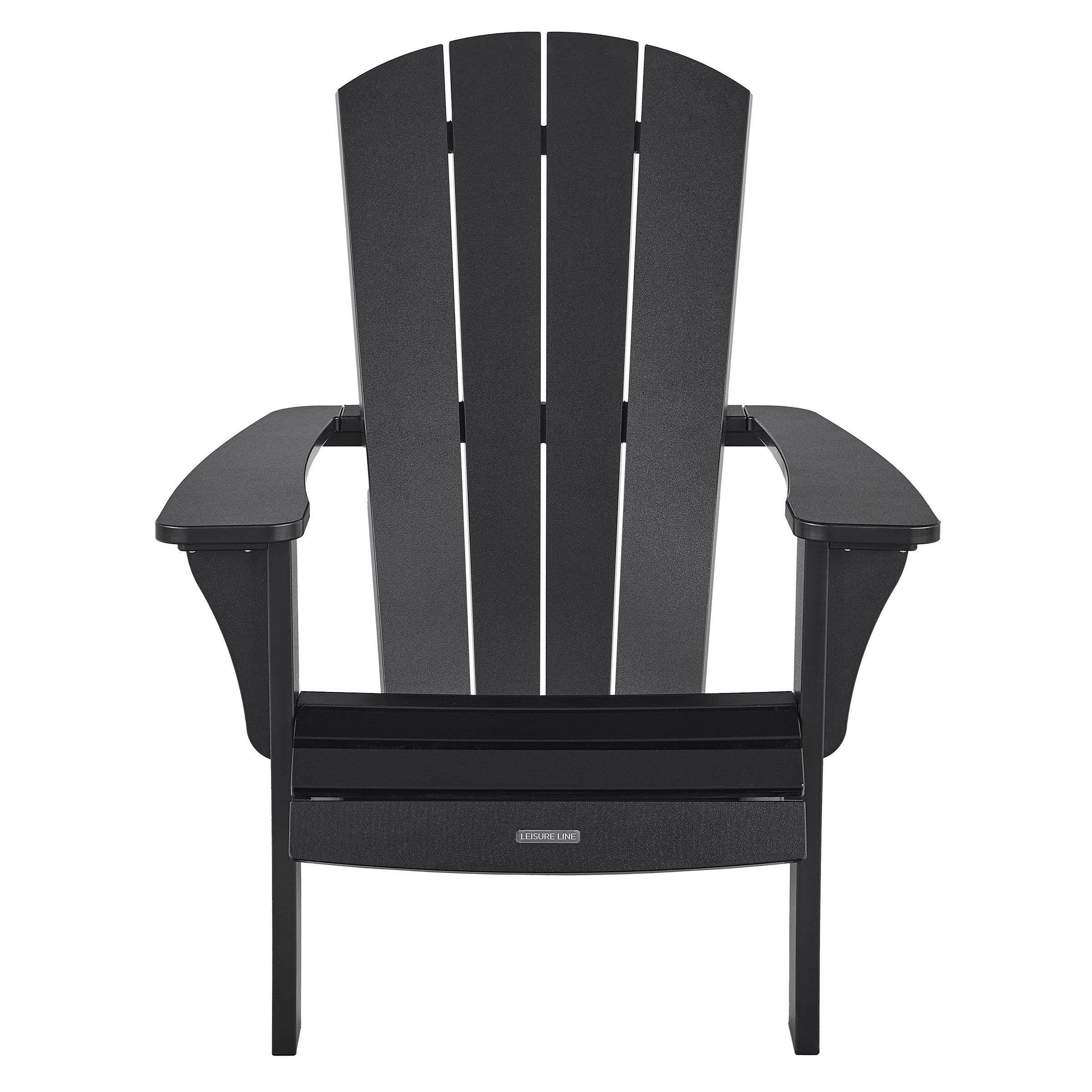 Leisure Line Outdoor Patio Fanback Adirondack Chair by Tangent