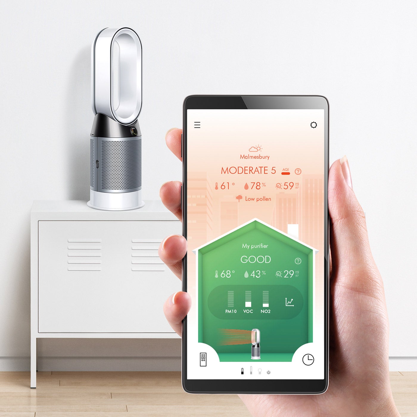 Dyson Pure Hot+Cool HP04 Dyson Pure Hot+Cool™ HP04 (White⁄Silver