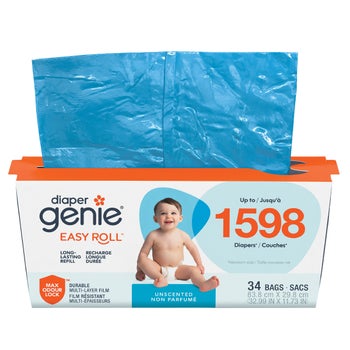 Diaper Genie Easy Roll Refill, 34-bags