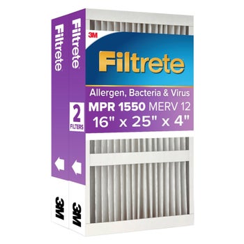 Filtrete Air Filter 4”, MPR 1550 MERV 12, Ultra Allergen, Bacteria, and Virus Deep Pleat Filter, 2-pack Various Sizes $33.99 free shipping Costco.com