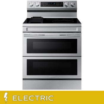 Samsung 6.3 cu. ft. Smart Freestanding Electric Range with Flex Duo Air Fry and Griddle