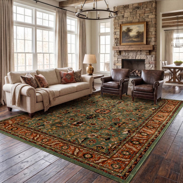 Mohawk Home Spice Market Area Rug, Mariah Aquamarine, 9' x 13