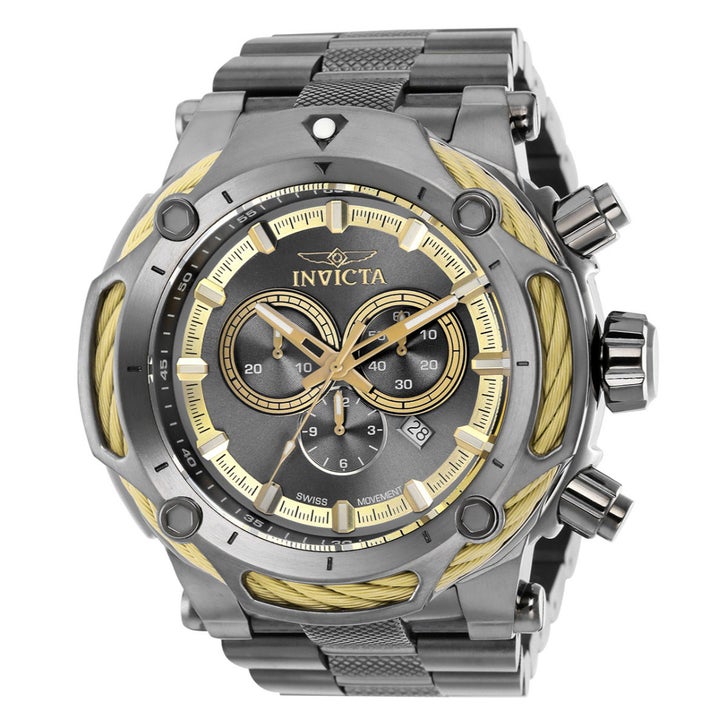 Invicta Bolt 60mm Stainless Steel Chronograph Men's Quartz Watch