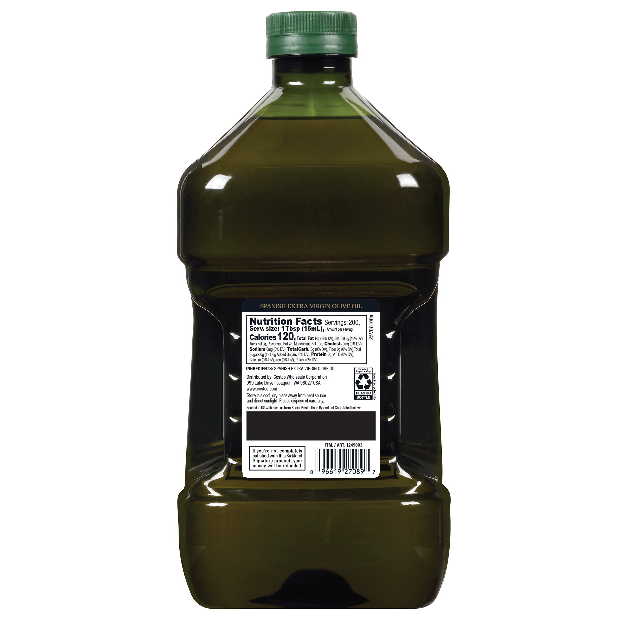 Kirkland Signature 100% Spanish Extra Virgin Olive Oil, 3 L | Costco