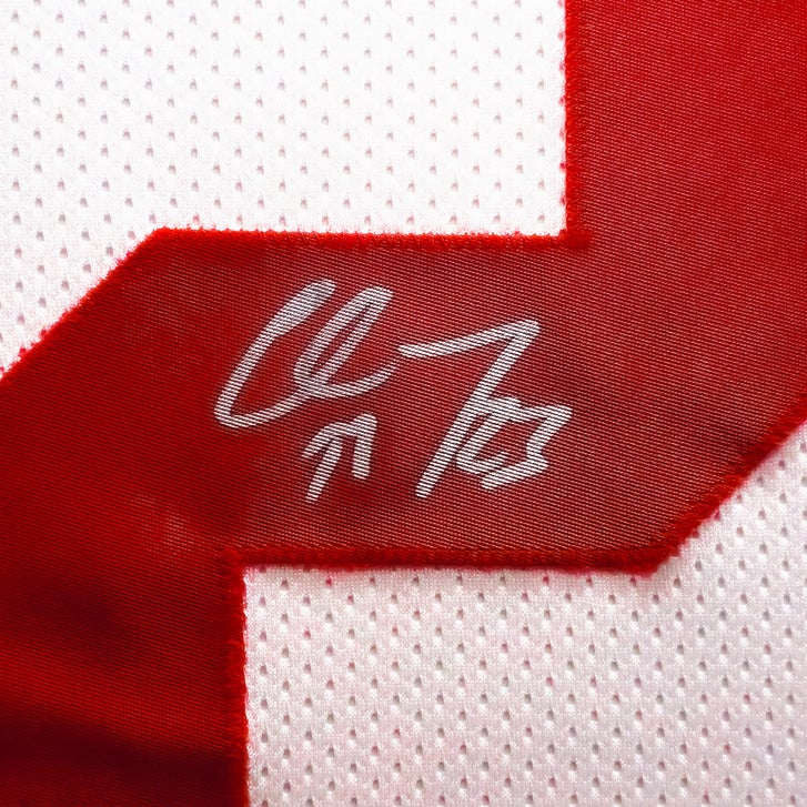 Christian McCaffrey Autographed San Francisco 49ers Framed White