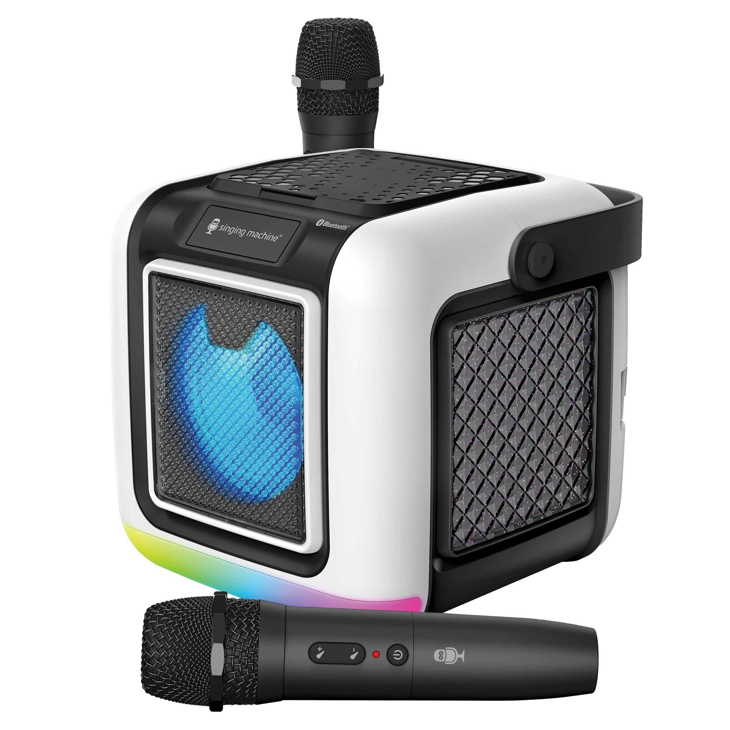 Singing Machine My Cube Studio Bluetooth Karaoke Speaker with 2