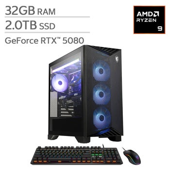 MSI Aegis Gaming Desktop - AMD Ryzen 9 9900X - GeForce RTX 5080