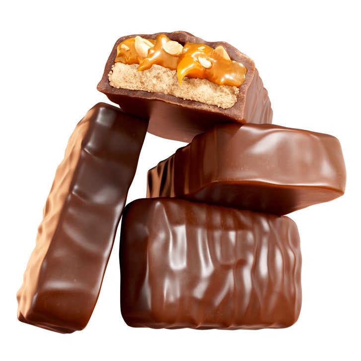 UNREAL Dark Chocolate Caramel Peanut Nougat Bars, 0.7 oz Bars