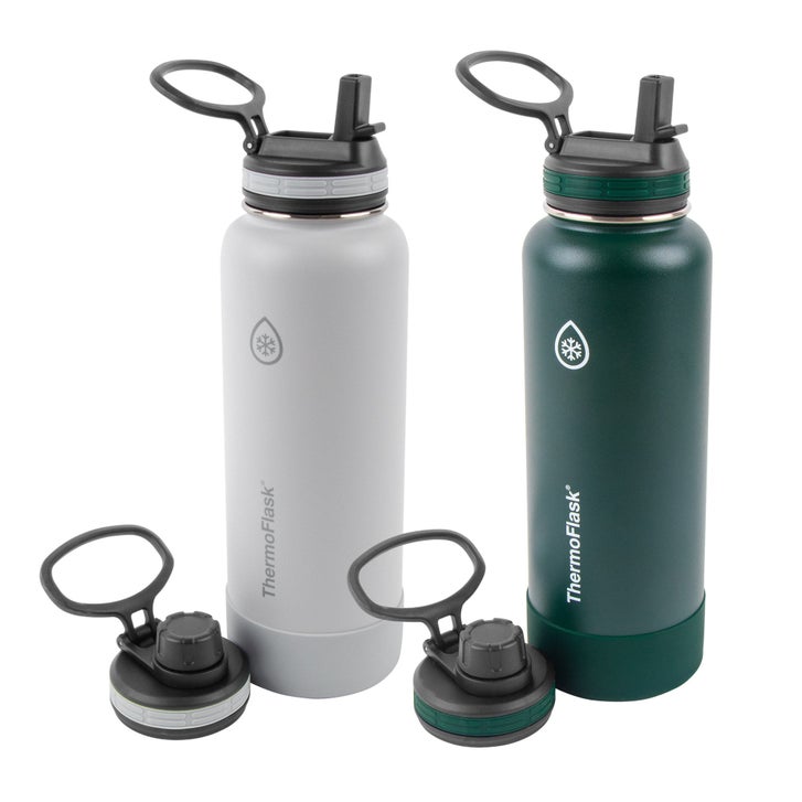 ThermoFlask 40oz Insulated Stainless Steel Water Bottle, 2-pack