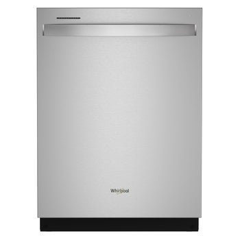 Whirlpool 24 in. Top Control Built-In Fingerprint Resistant Stainless Steel Dishwasher with AI Intelligent Wash, 47 dBA