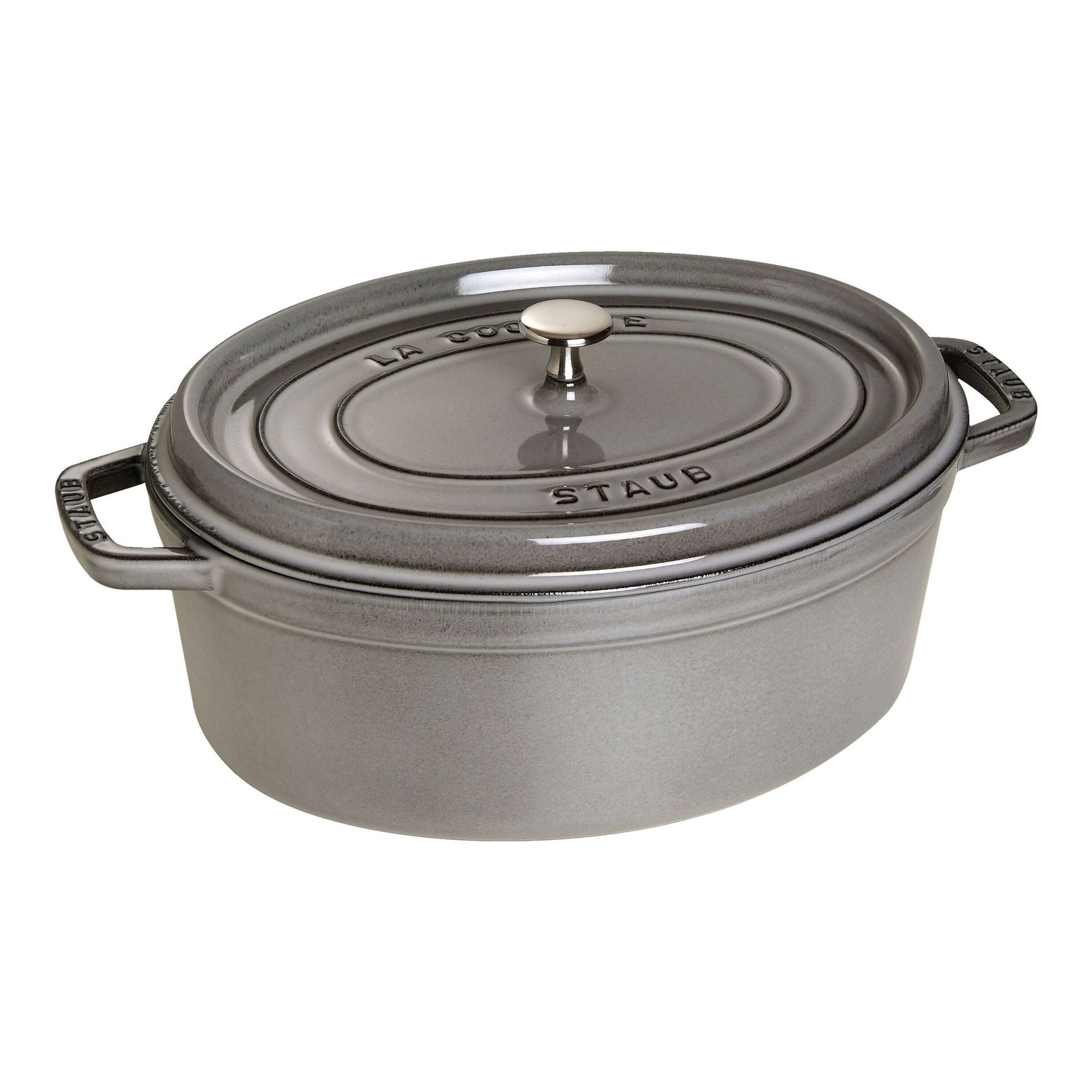 STAUB グレー　コストコ STAUB La Cocotte Oval French Oven, 6.7 L (7.1 qt.) | Costco