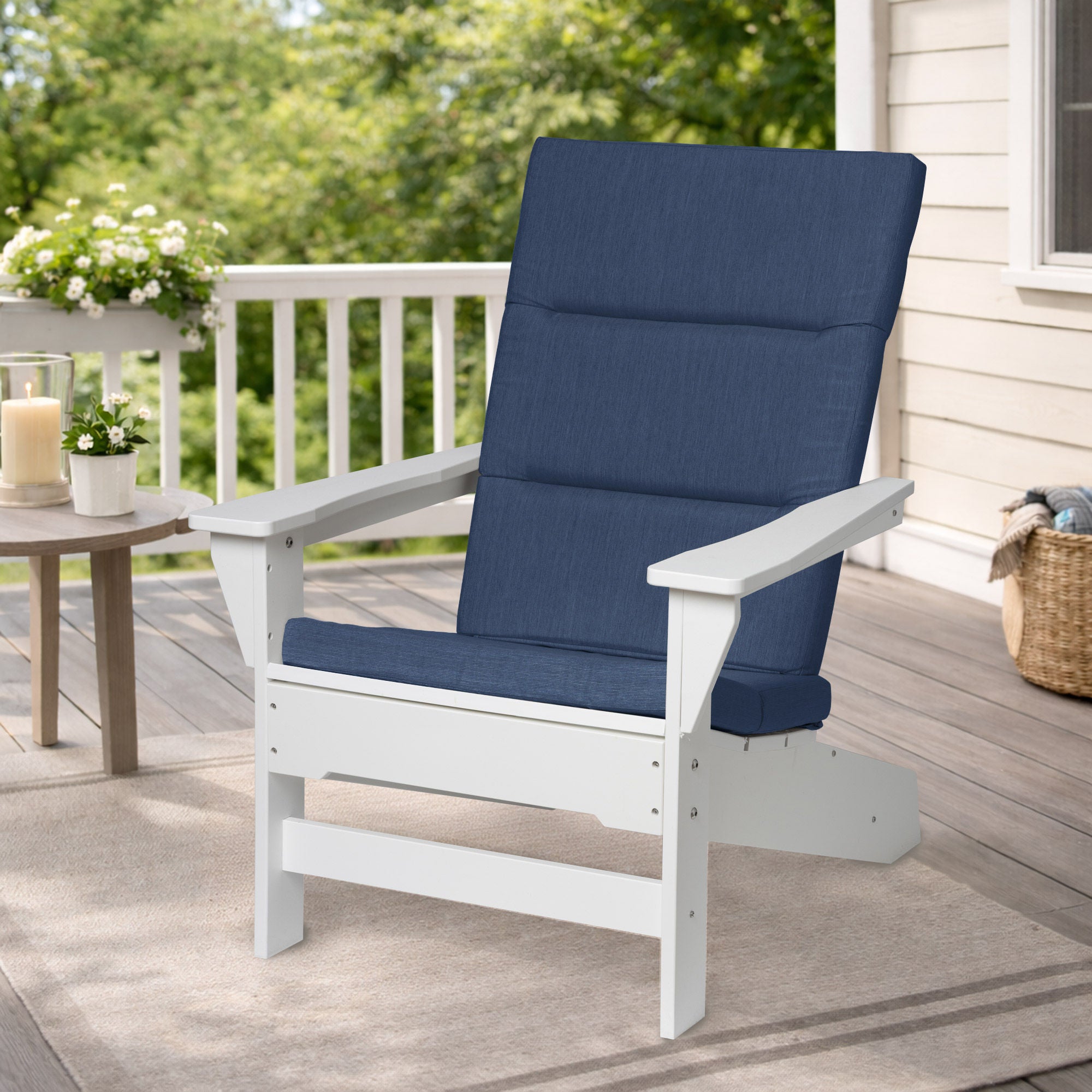 Adirondack Cushion for Long Beach Modern POLYWOOD Chairs, 2-pack