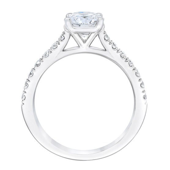 Round Brilliant 2.56 ctw VVS2 Clarity, G Color Diamond Platinum Wedding ...