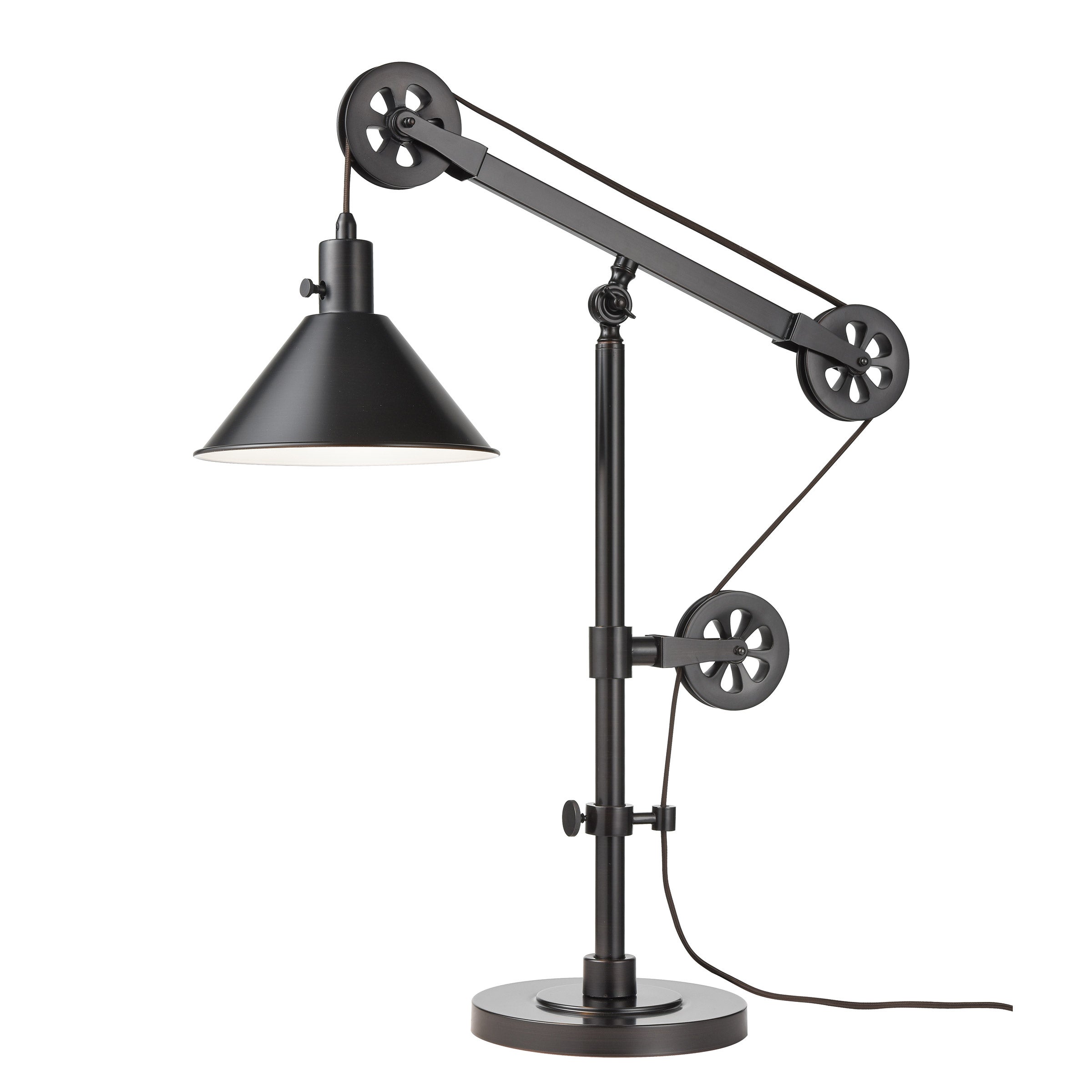 Industrial Pulley Table Lamp | Costco