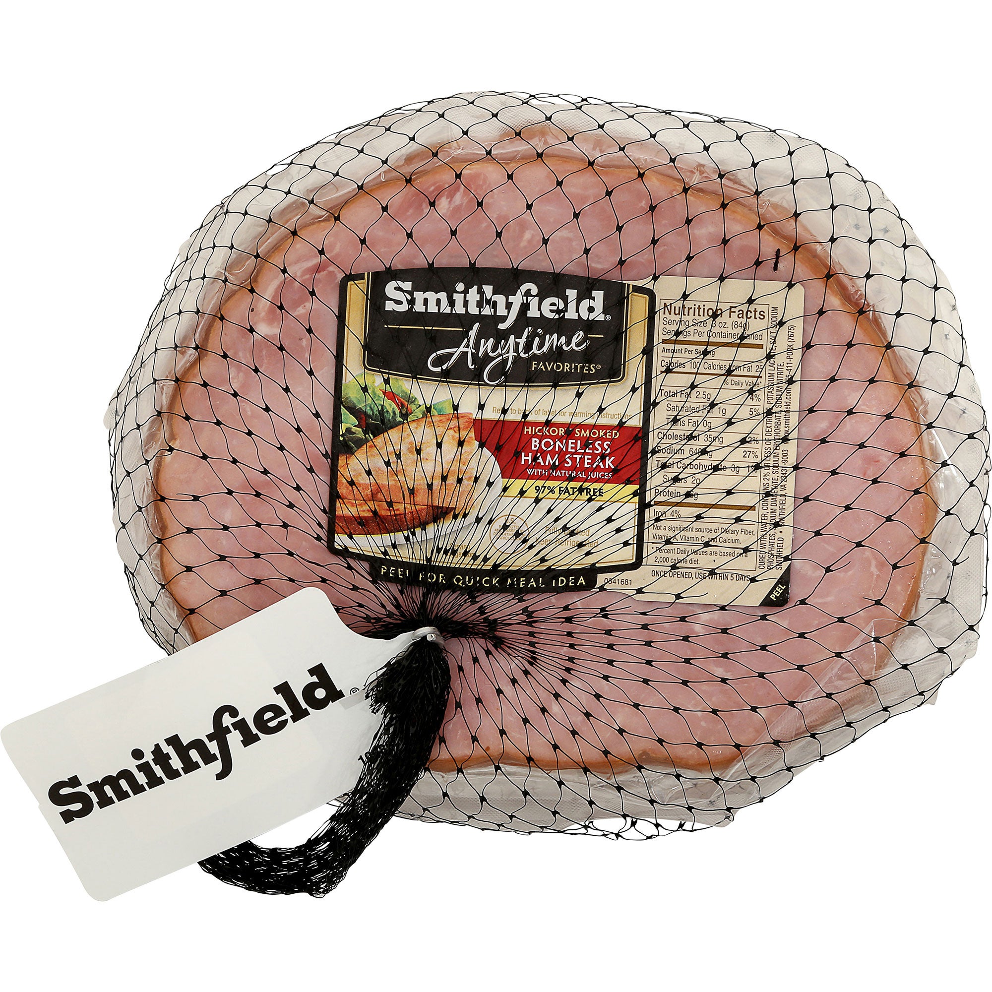 Smithfield Boneless Ham Steaks, Hickory Smoked