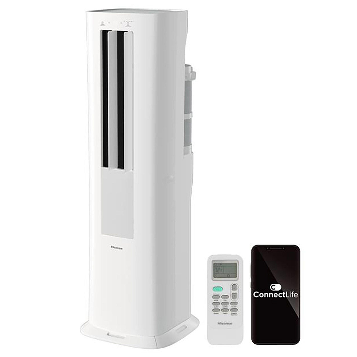 エゴスキュー　タワー Hisense Tower 8000 BTU Twin Hose Portable AC with Heat Pump | Costco