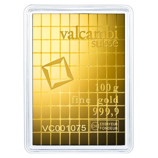 100 gram Gold Valcambi Combibar (New in Assay) | Costco