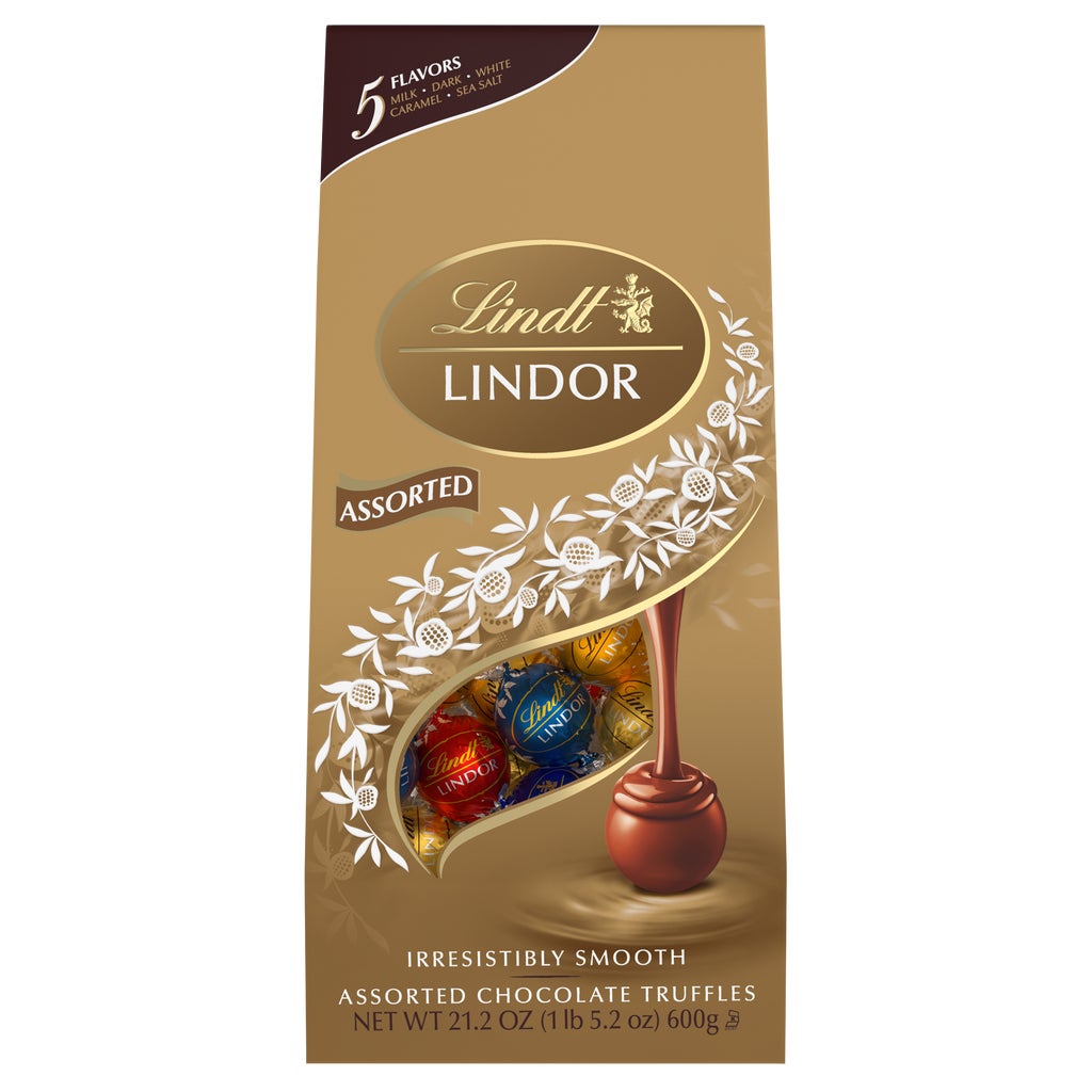 **Lindt** Lindor Chocolate Truffles, Assorted Flavors, 21.2 oz