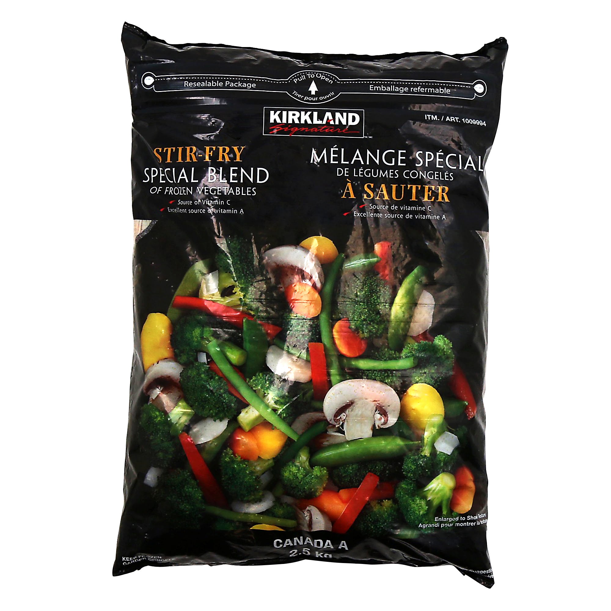 Kirkland Signature Frozen Stir-Fry Vegetable Special Blend, 2.5 kg